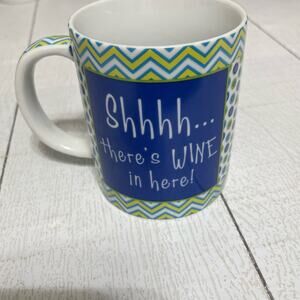 Cape Shore Blue Zig-Zag “Shhh… There’s WINE in Here!” Cup